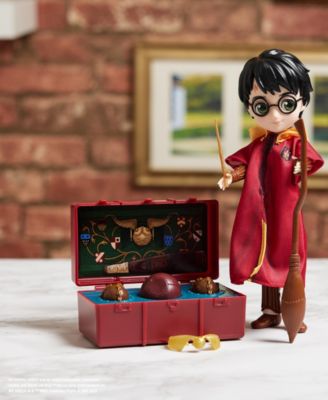  Harry Potter, 8" Harry Potter Quidditch Doll Gift Set with Robe and 9 Doll Accessories, 11 Pieces