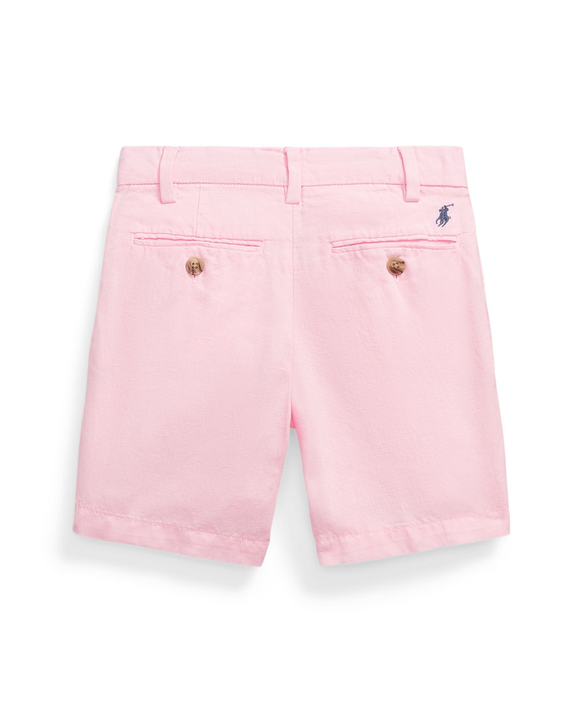 Shop Polo Ralph Lauren Toddler And Little Boys Straight Fit Linen-cotton Shorts In Carmel Pink