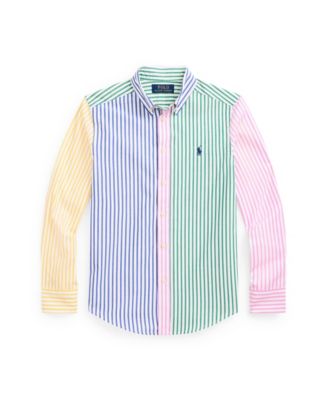 Polo Ralph Lauren Big Boys Striped Cotton Poplin Fun Shirt Macy s