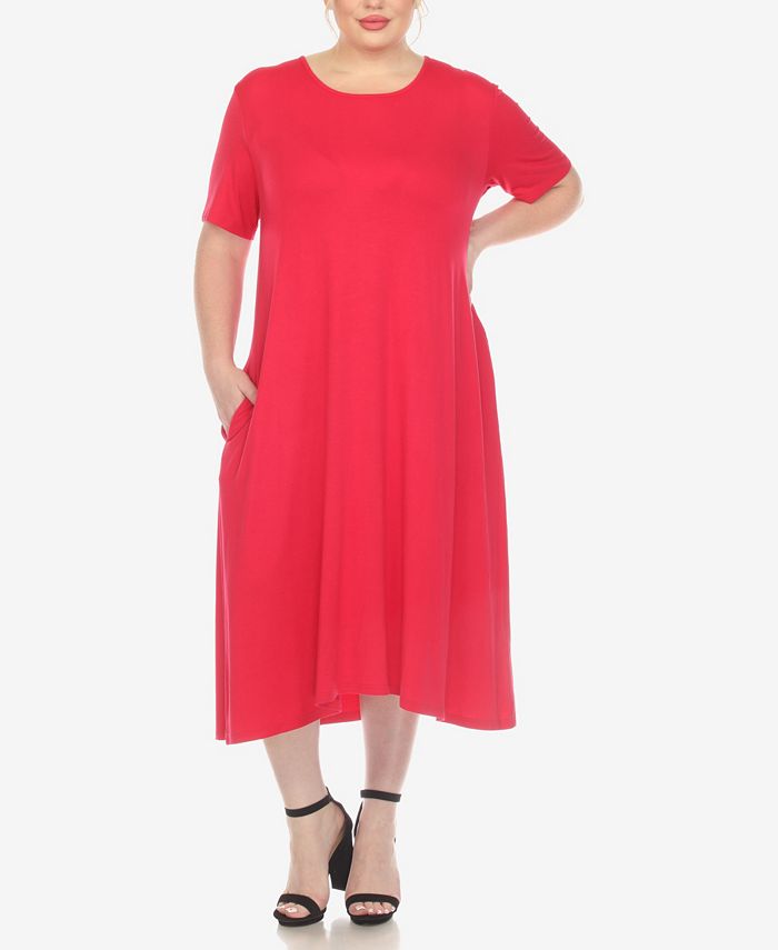 Macy's all white store plus size dresses