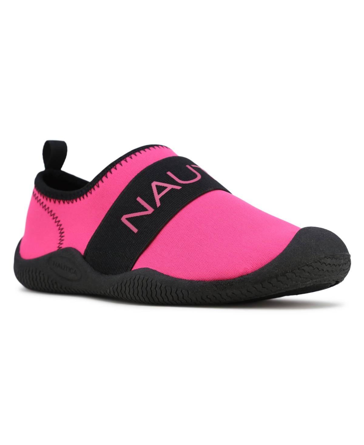Shop Nautica Little And Big Girls Rawan Water Shoes In Neon Pink,black