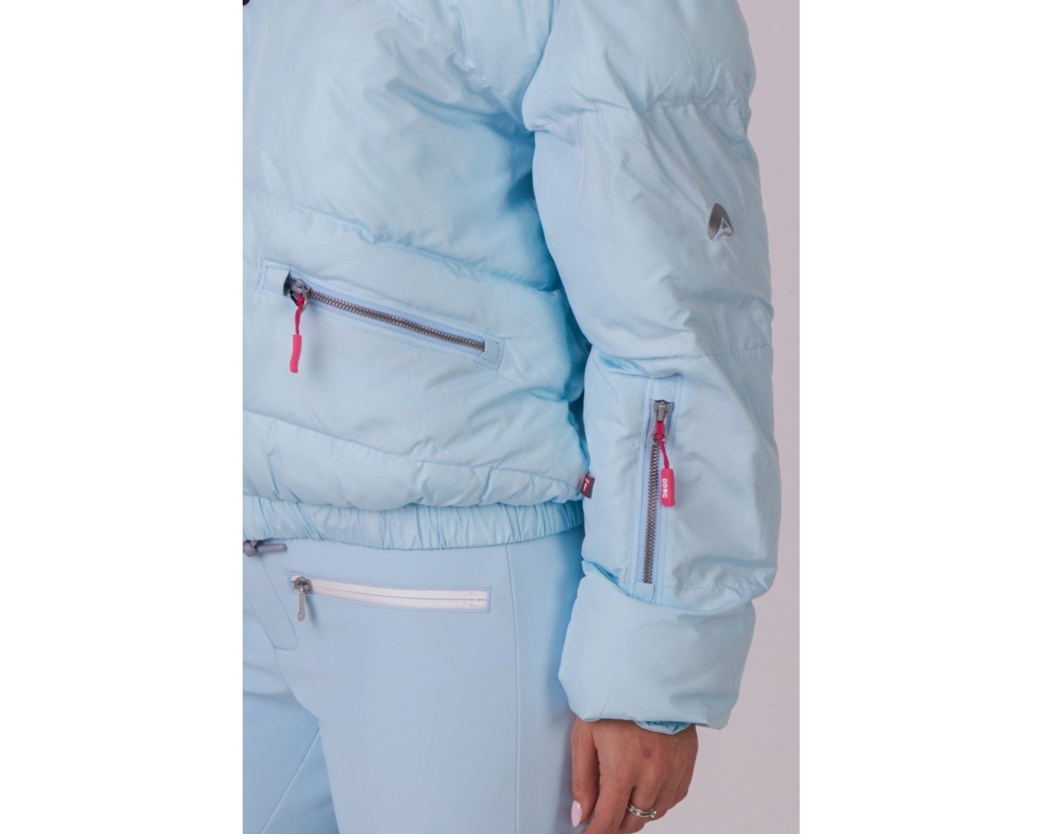 Women's Ice Blue Chic Puffer Jacket