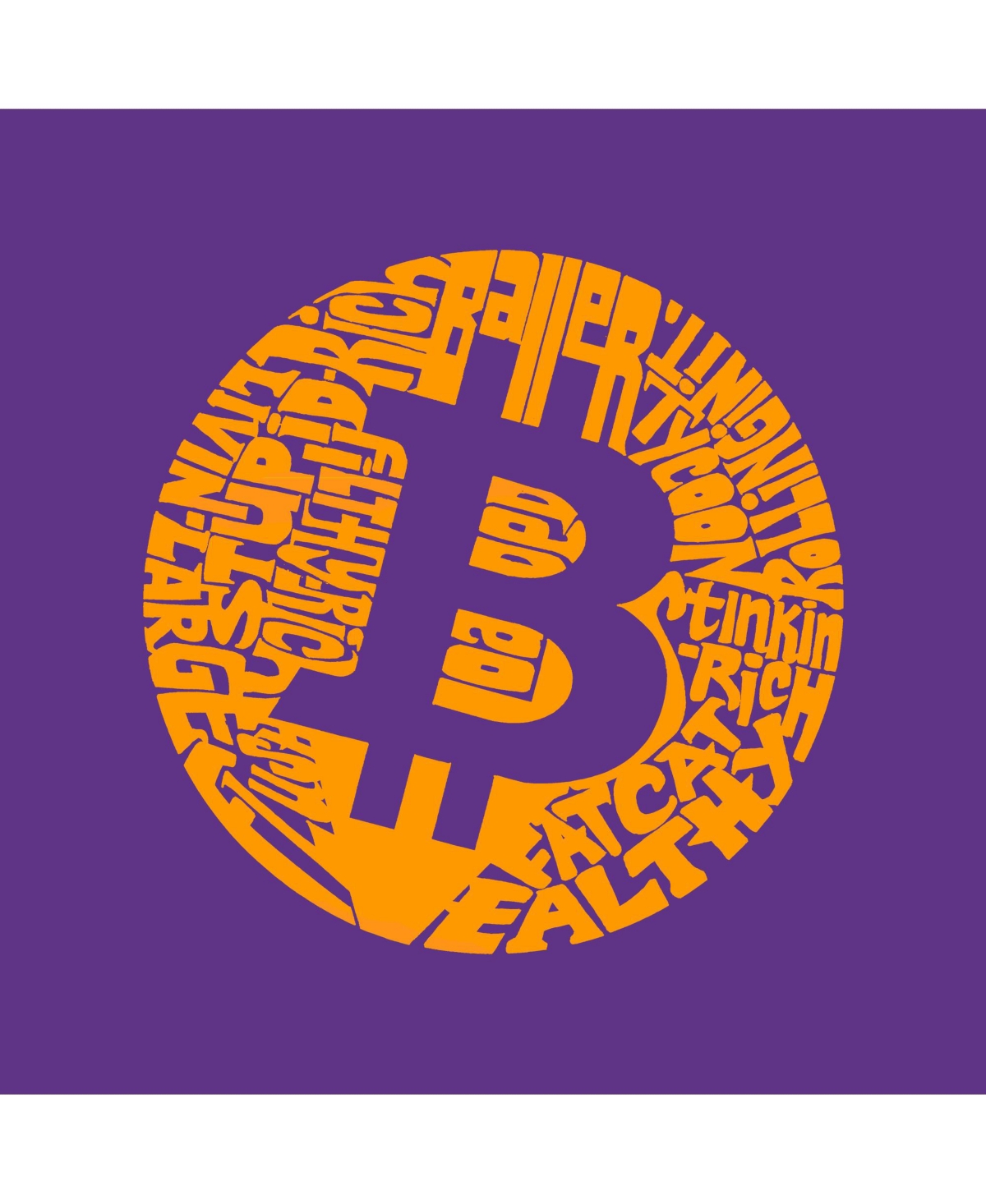 Girl's Word Art Long Sleeve - Bitcoin Tshirt