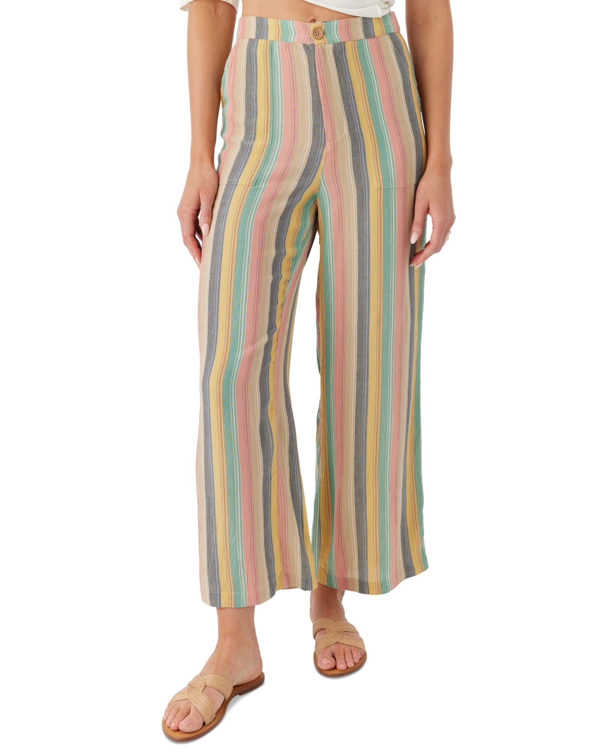 Juniors' Rylan Flowy Pants - Multi Color
