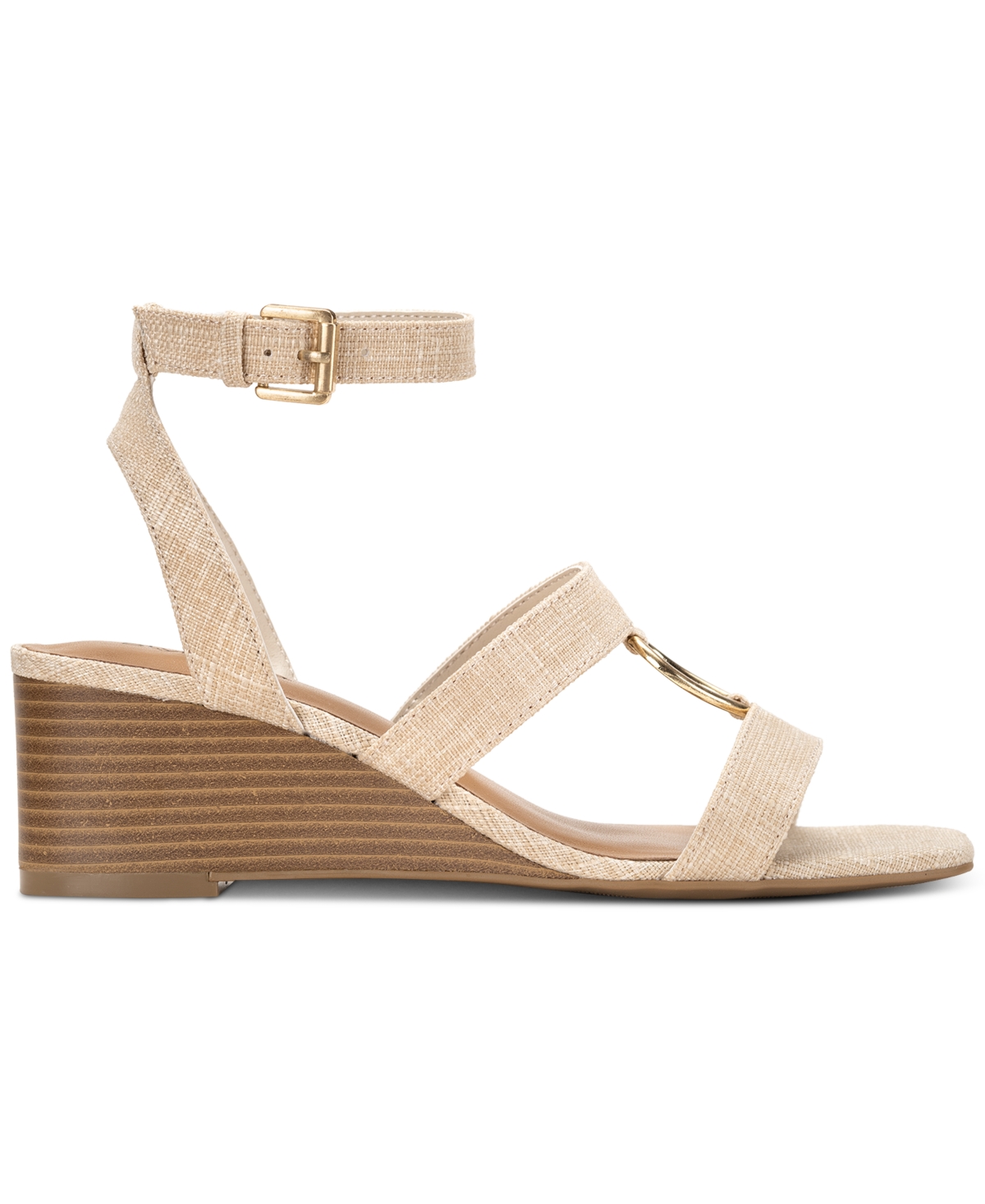 Style & Co Women's Lourizzaa Ankle-Strap Wedge Sandals, Created for Macy's