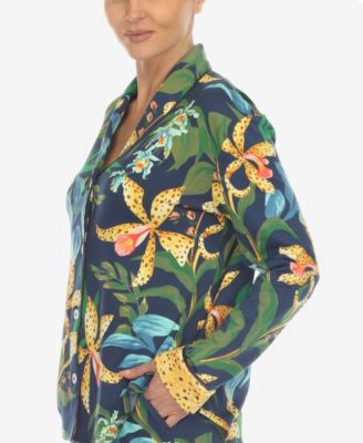Women's 2 Pc. Wildflower Print Pajama Set