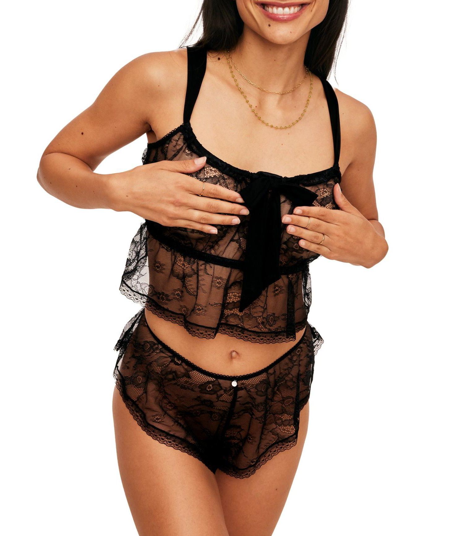 Lauretta Women's Cami & Flutter Short Set Lingerie