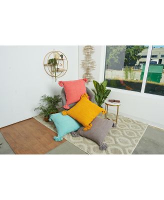 Newport Ochre Textured Throw Pillow