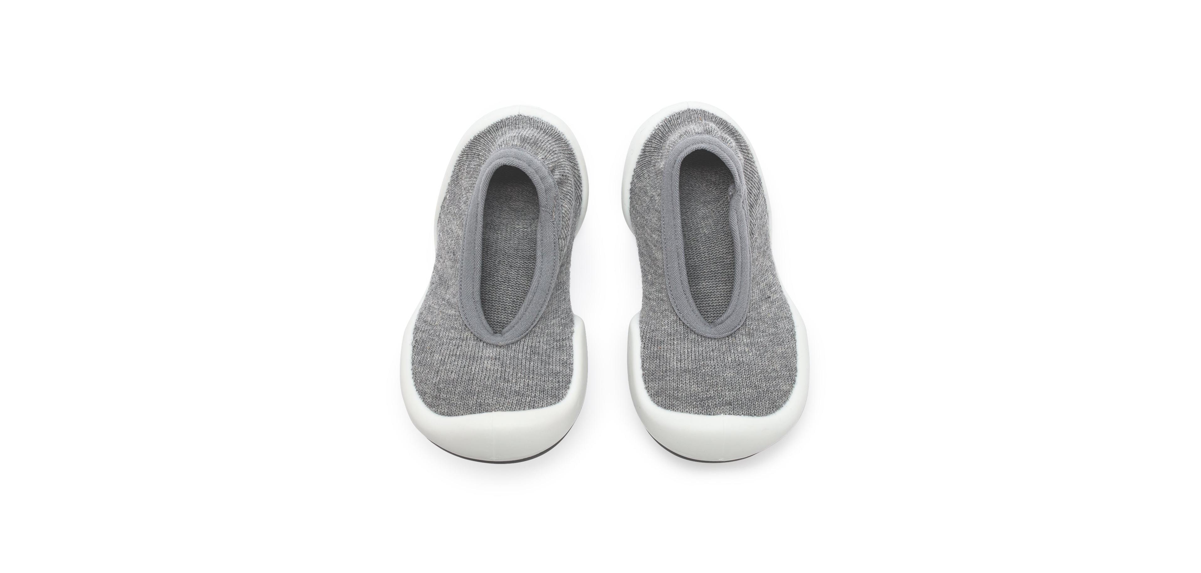 Infant Boys Breathable Washable Non-Slip Sock Shoes Flat - Grey