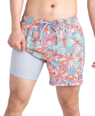 SAXX - Men's Oh Buoy 2N1 Flower Pop Print Volley 5" Swim Shorts