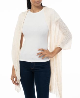 Women's Textured Linen-Look Scarf