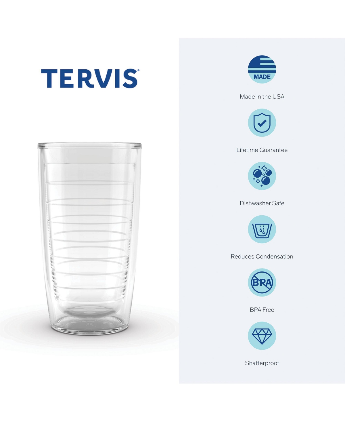 Tervis Tumbler Tervis Wildflower Crystal Collection Made in Usa Double Walled Insulated Tumbler Travel Cup Keeps Drinks Cold & Hot, 16oz, Clover and P