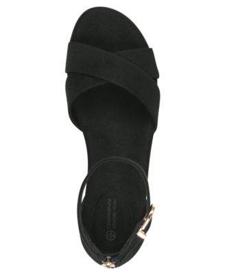 Giani Bernini Women's Eviee Memory Foam Wedge Sandals, Created for Macy