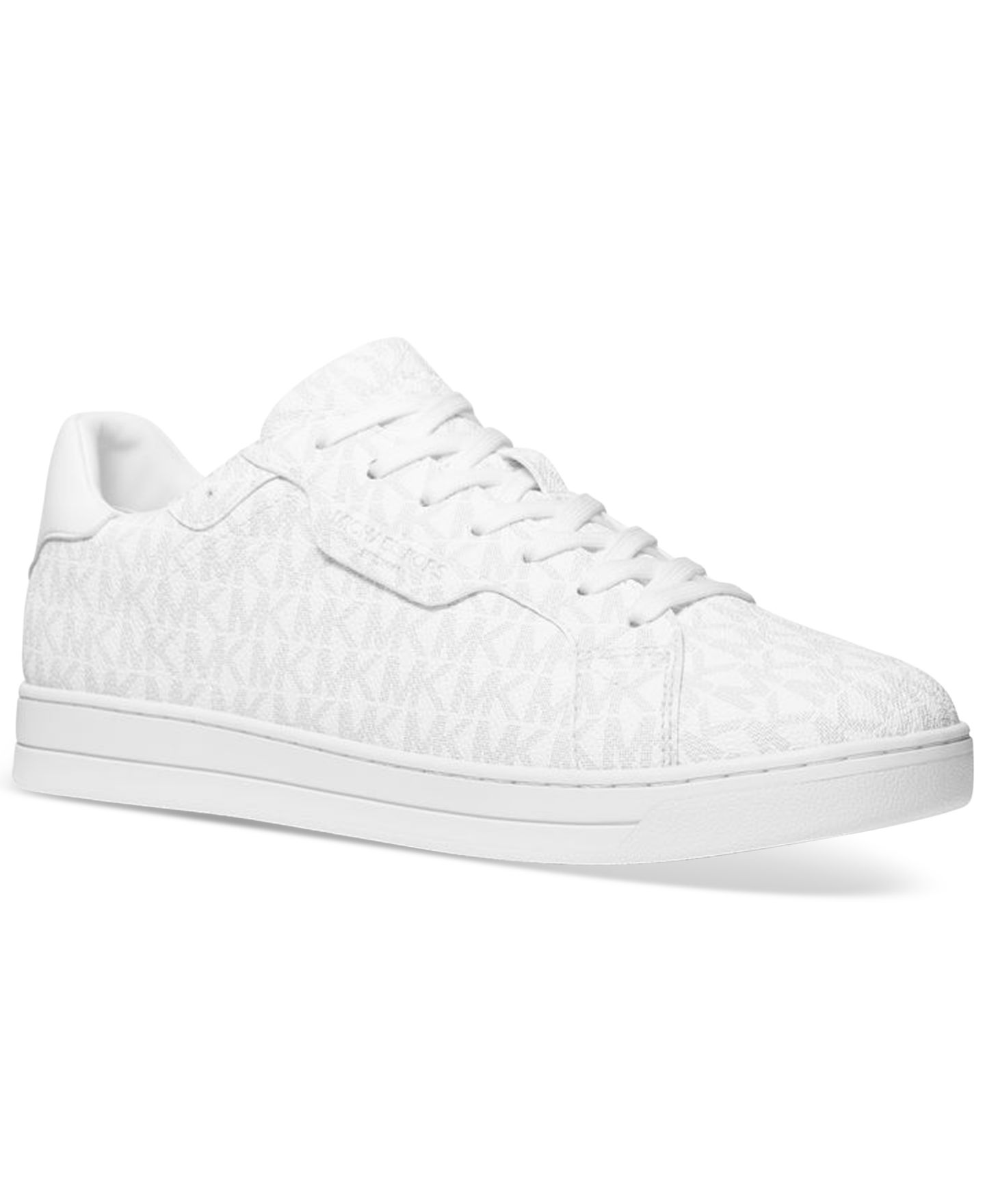 Мужские кроссовки Michael Kors Keating Lace-Up Logo, цвет: Яркий белый — фото 1