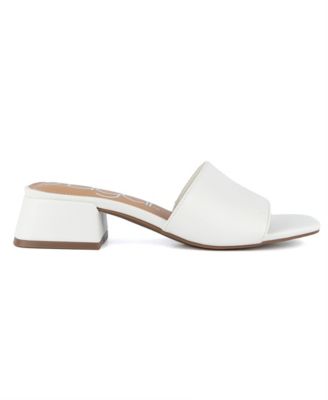 Women's Uniform 3 Slip-On Block Heel Sandals