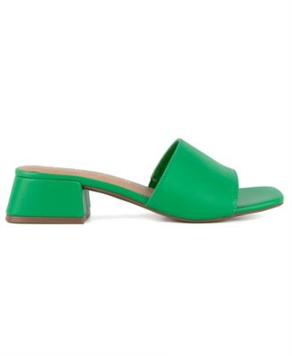 Women's Uniform 3 Slip-On Block Heel Sandals