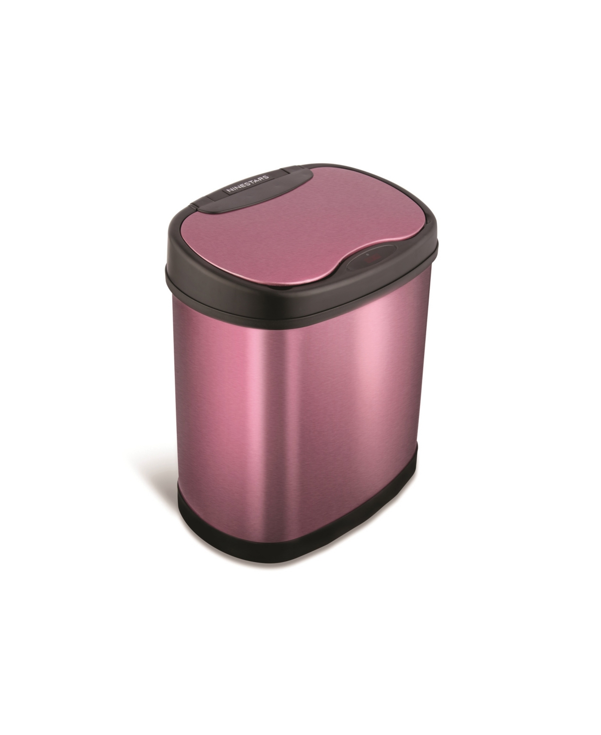Stainless Steel 3.2 Gallons Motion Sensor Trash Can - Burgundy