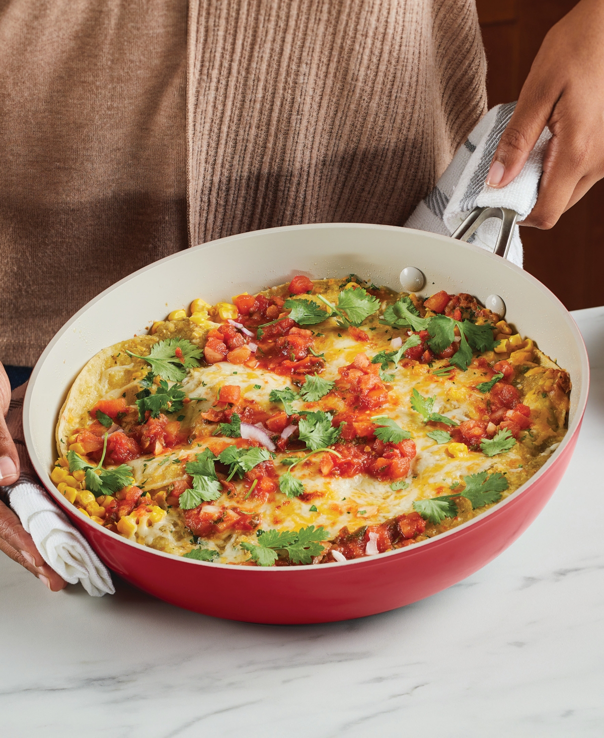 Kitchenaid Hard Anodized Ceramic Nonstick Frying Pan 12.25-inch In Empire Red