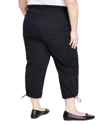Plus Size Cargo Capri Pants, Exclusively at Macy's