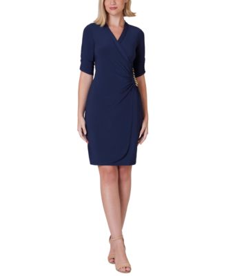 Jessica Howard - Women's Elbow-Sleeve Sheath Dress