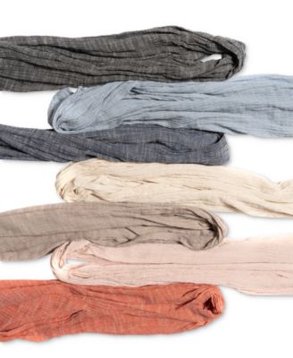 Women's Textured Linen-Look Scarf
