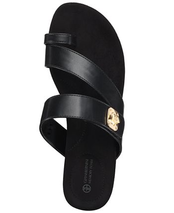 Giani Bernini Rilleyy Footbed Flat Sandals, Created for Macy's - Macy's