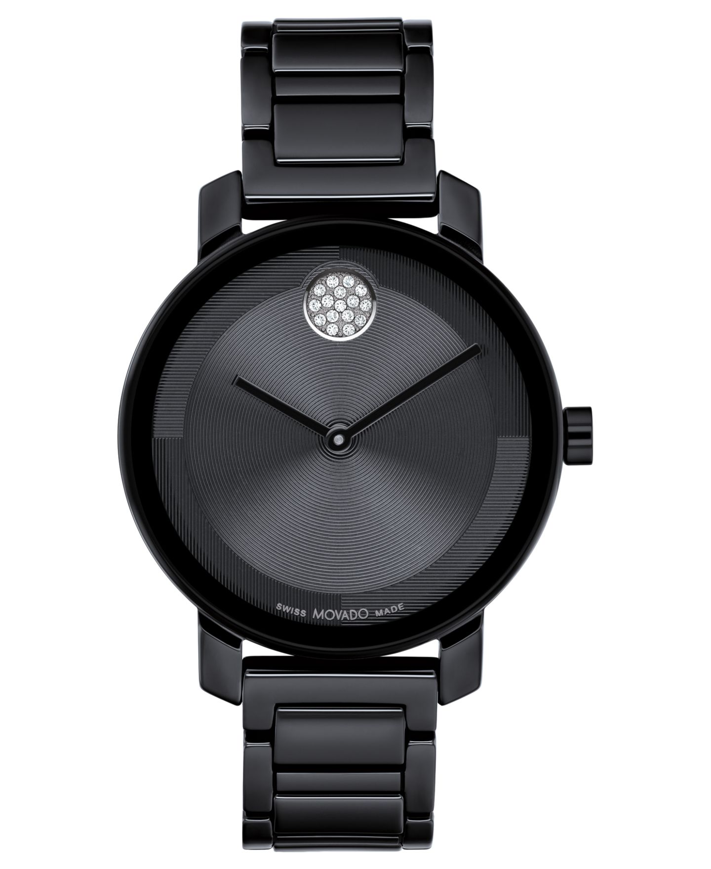 Женские часы Movado Swiss Bold Evolution 2.0 Black Ceramic Bracelet Watch 34mm — фото 1