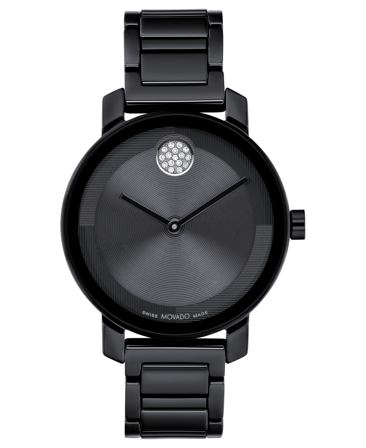 Women's Swiss Bold Evolution 2.0 Black Ceramic Bracelet Watch 34mm - Black