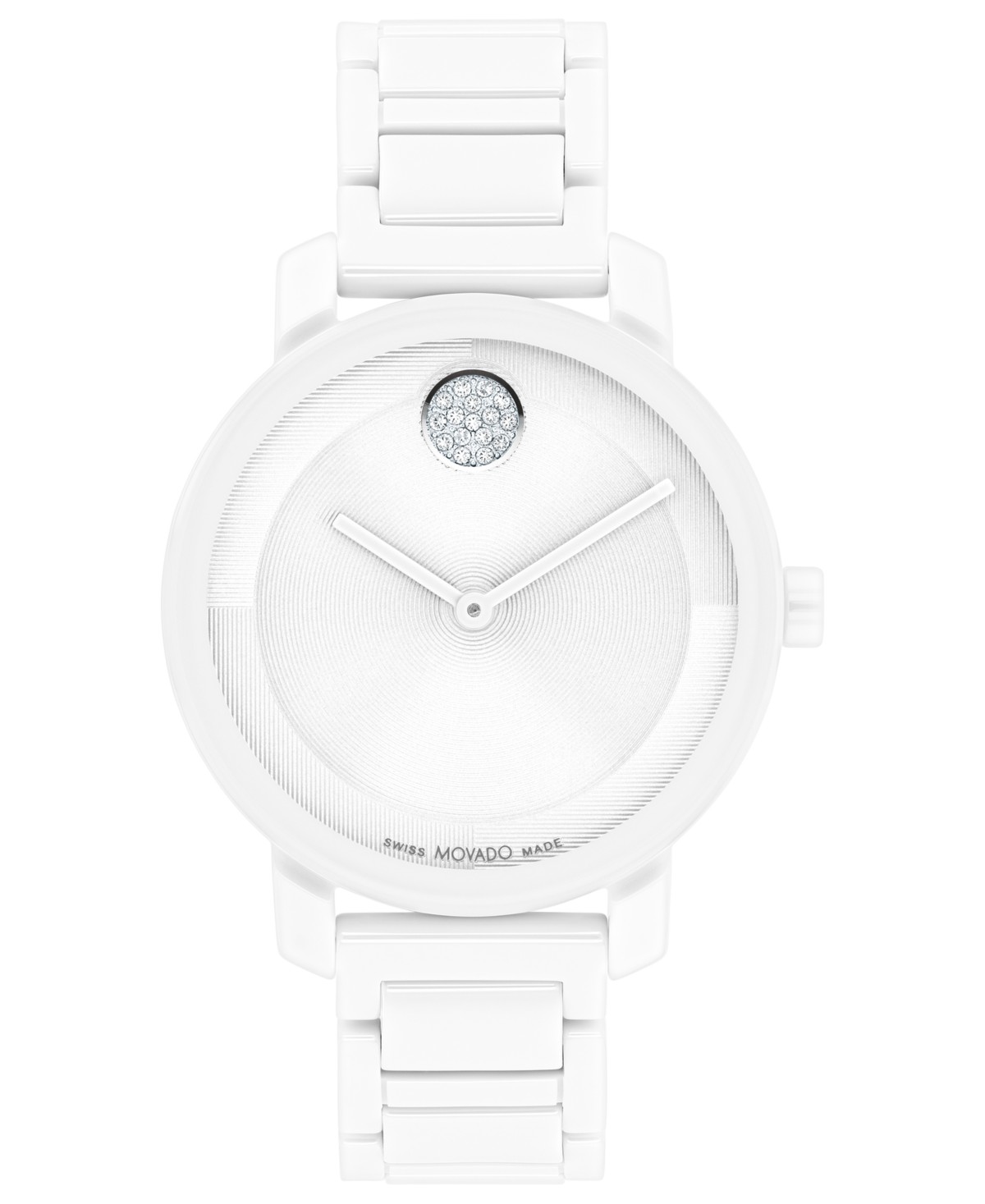 Movado Women's Swiss Bold Evolution 2.0 White Ceramic Bracelet Watch 34mm — фото 1