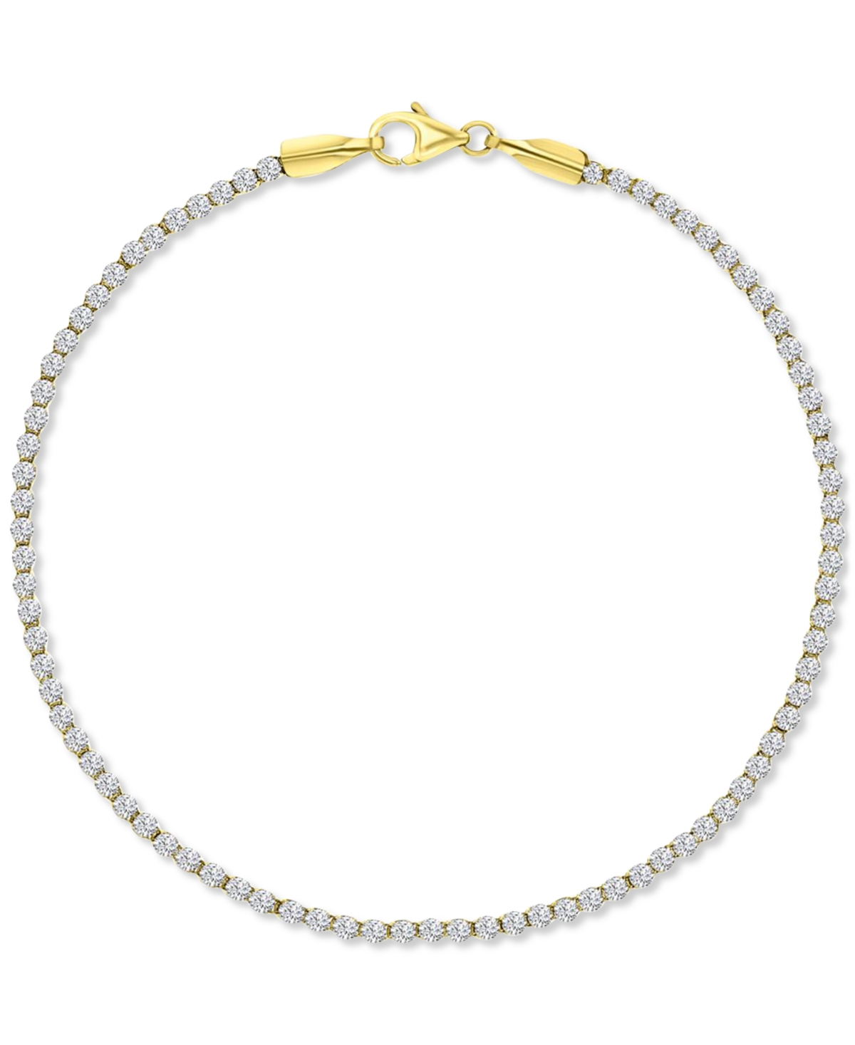 Cubic Zirconia All-Around Tennis Bracelet in 10k Gold - Gold