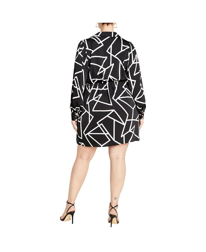 CITY CHIC Plus Size Frances Print Dress - Macy's