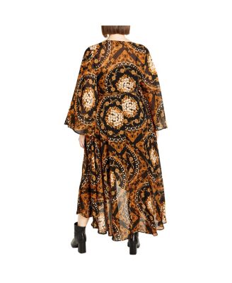 Plus Size Freya Placement Maxi Dress