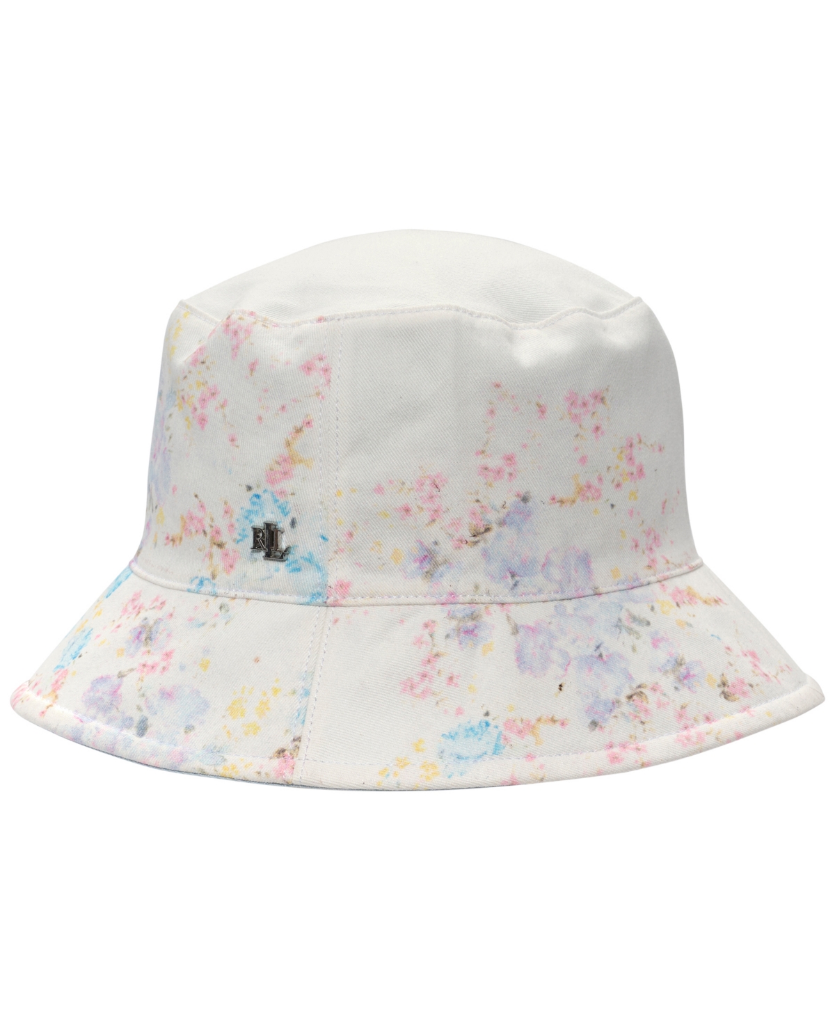 Lauren Ralph Lauren Reversible Bucket Hat In Cream Multi