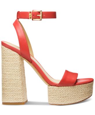 Michael Kors Women's Ashton Ankle-Strap Espadrille Platform