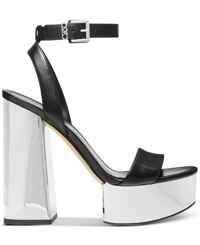 Michael Kors Women's Porter Platform Ankle Strap Sandal Gray Size 8.5 main image 0
