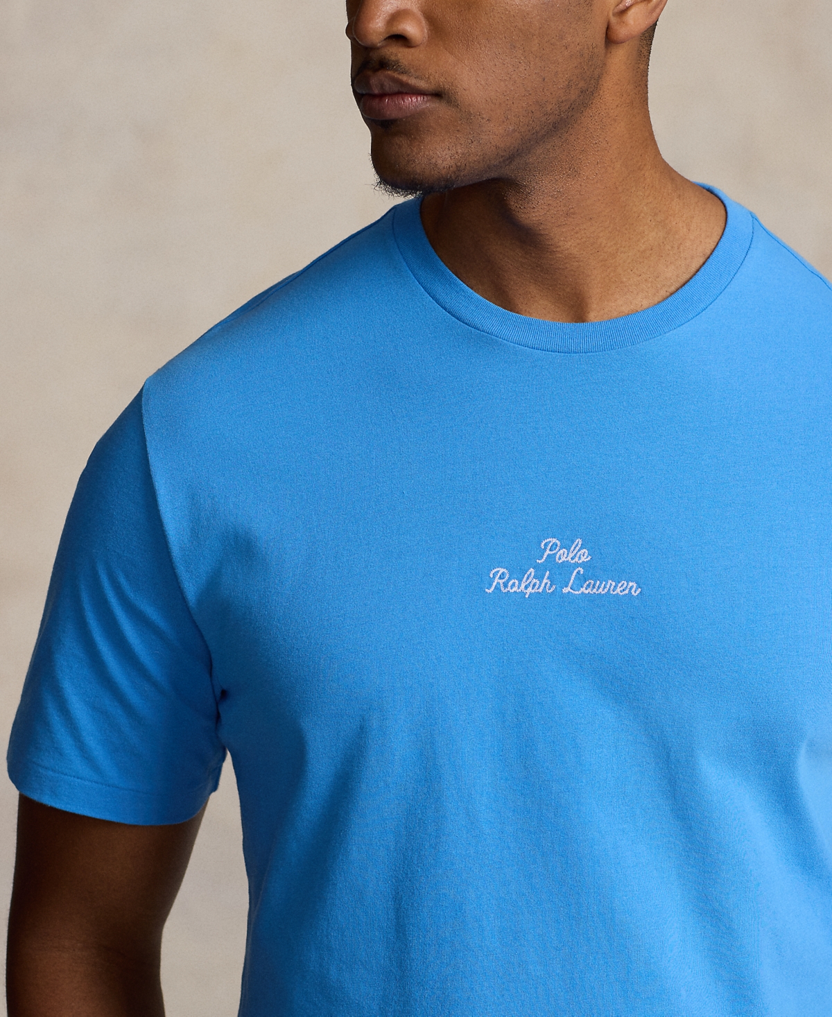 Shop Polo Ralph Lauren Men's Big & Tall Logo Jersey T-shirt In Riviera Blue