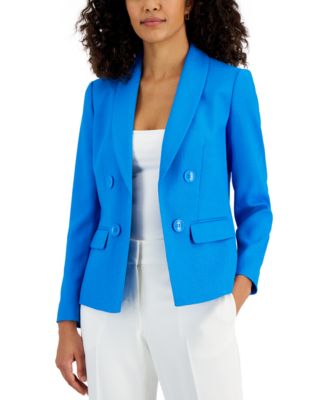 Kasper - Women's Tweed Shawl-Collar Blazer