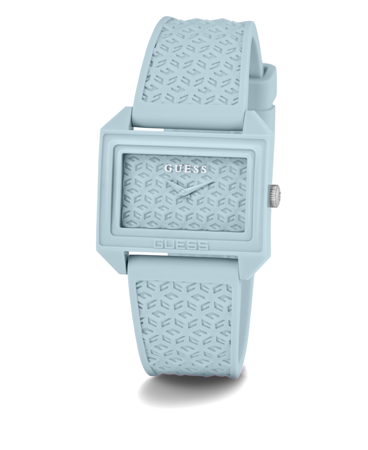 Shop Guess Women's Analog Blue Silicone Watch 32mm