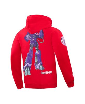 Men's and Women's Red Transformers Made On Cybertron Pullover Hoodie