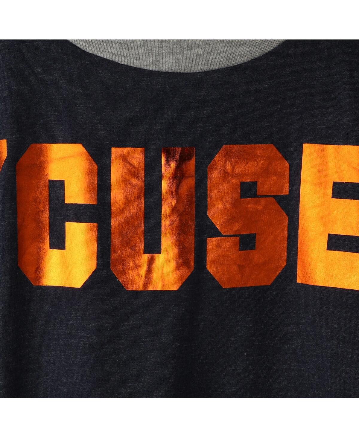Women's ColosseumSyracuse Orange Trey Dolman Long Sleeve T-shirt - Navy