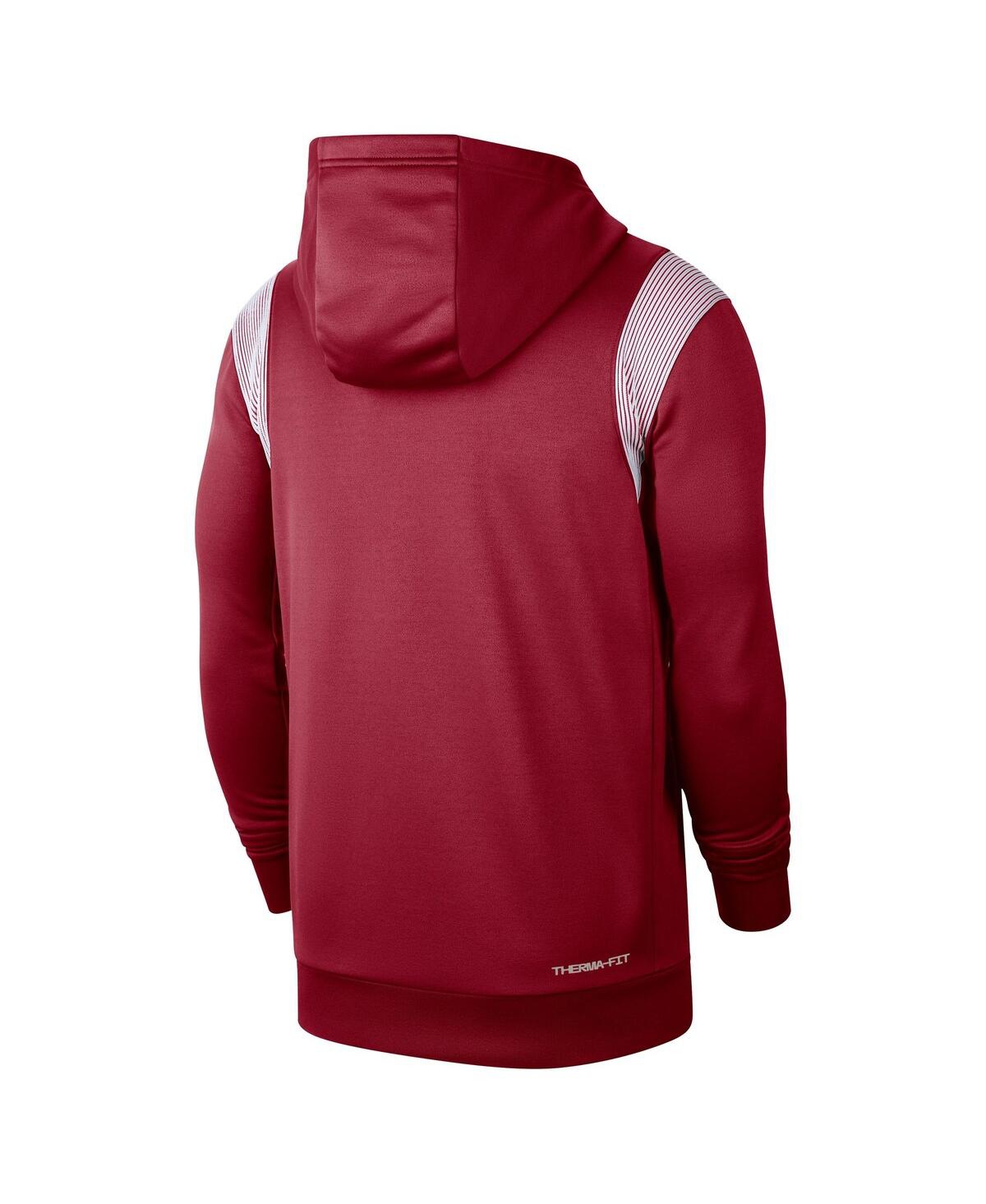 Shop Nike Men's  Crimson Oklahoma Sooners 2022 Game Day Sideline Performance Pullover Hoodie