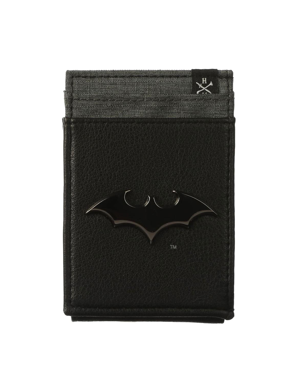 Men's and Women's Heroes & Villains Batman Money Clip Wallet - Black