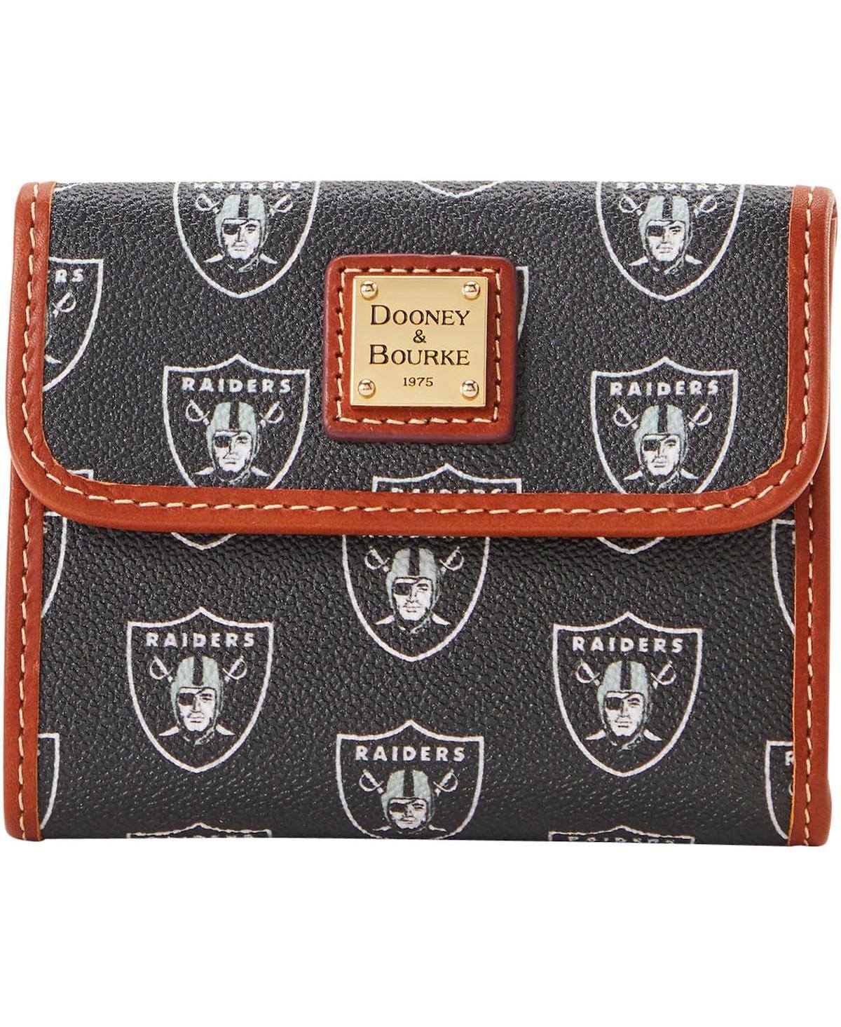 Shop Dooney & Bourke Women's  Las Vegas Raiders Flap Credit Card Wallet In Multi