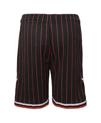 Big Boys Black Chicago Bulls Hardwood Classics Swingman Shorts
