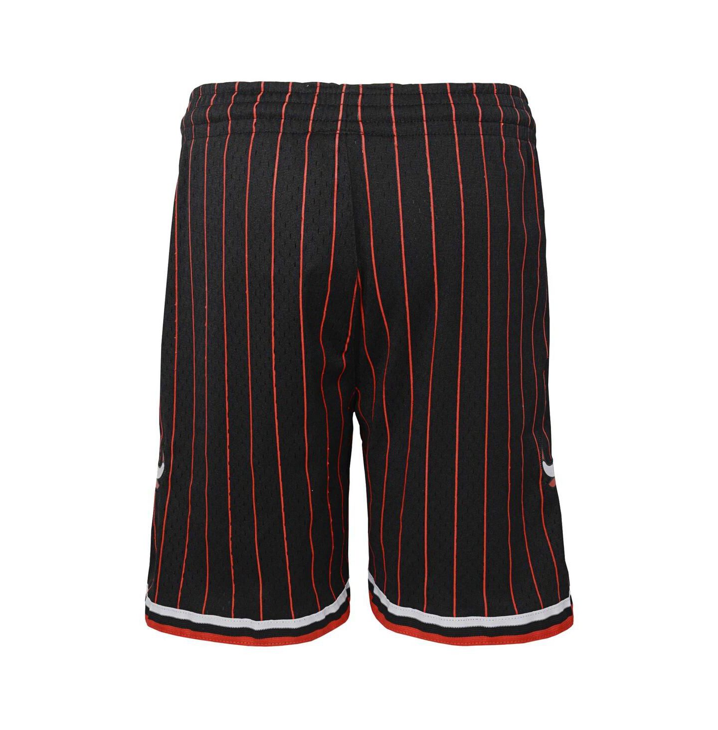 Шорты Mitchell & Ness Black Chicago Bulls Hardwood Classics Swingman Shorts для мальчиков — фото 2