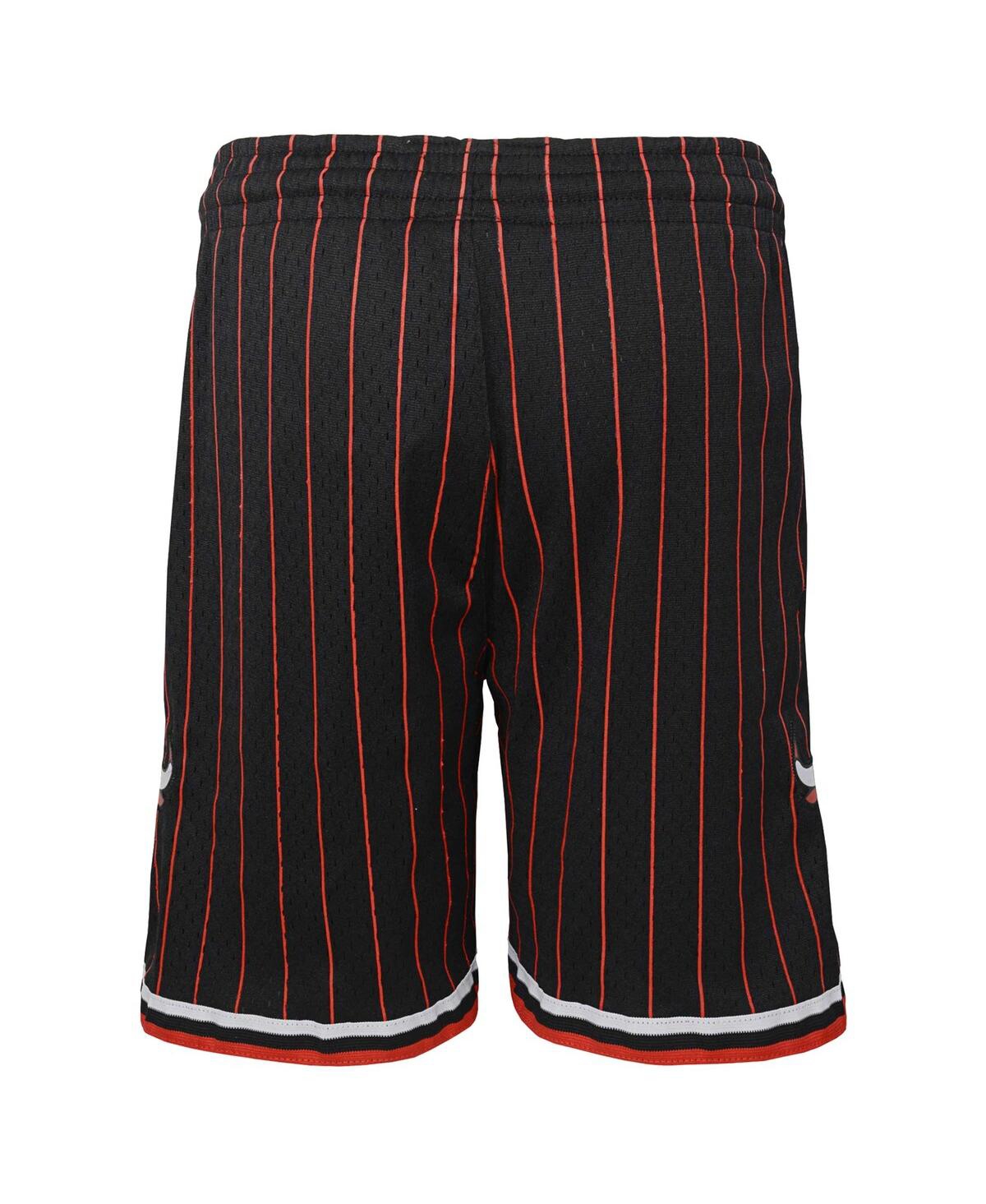 Shop Mitchell & Ness Big Boys  Black Chicago Bulls Hardwood Classics Swingman Shorts