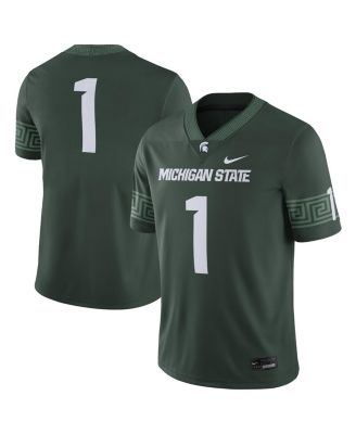 Men's #1 Michigan State Spartans Football Game Jersey