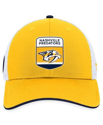 Men's Gold Nashville Predators 2023 NHL Draft On Stage Trucker Adjustable Hat