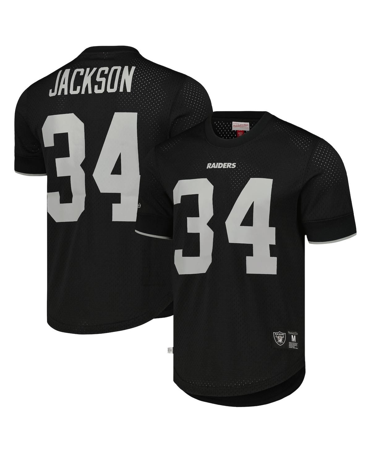 Мужская сетчатая майка Bo Jackson Black Los Angeles Raiders Gridiron Classics с именем и номером вышедшего на пенсию игрока