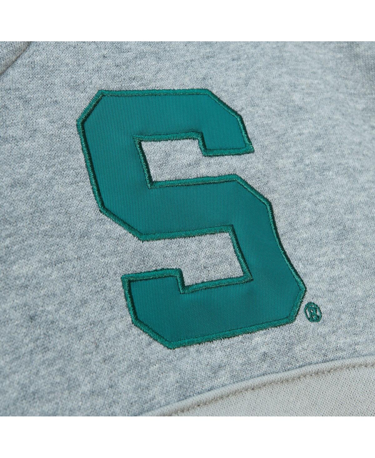 Mitchell & Ness Men's  Green Michigan State Spartans Head Coach Pullover Hoodie In Green